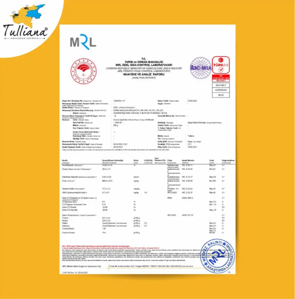 Tulliana Bio Polyflora Bloemhoning 850G