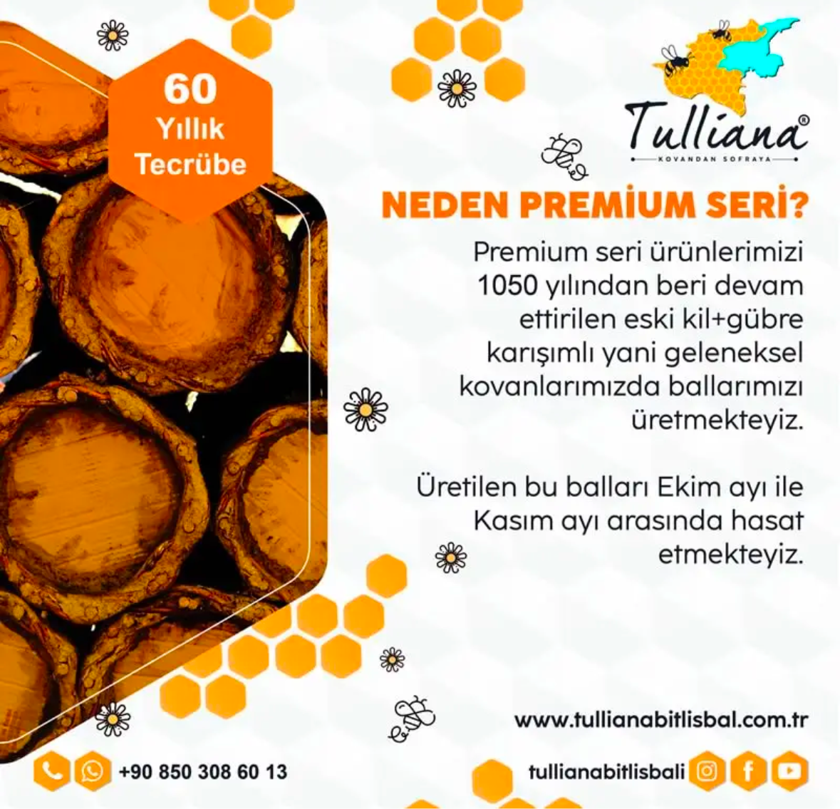 Tulliana Premium Honing 850G